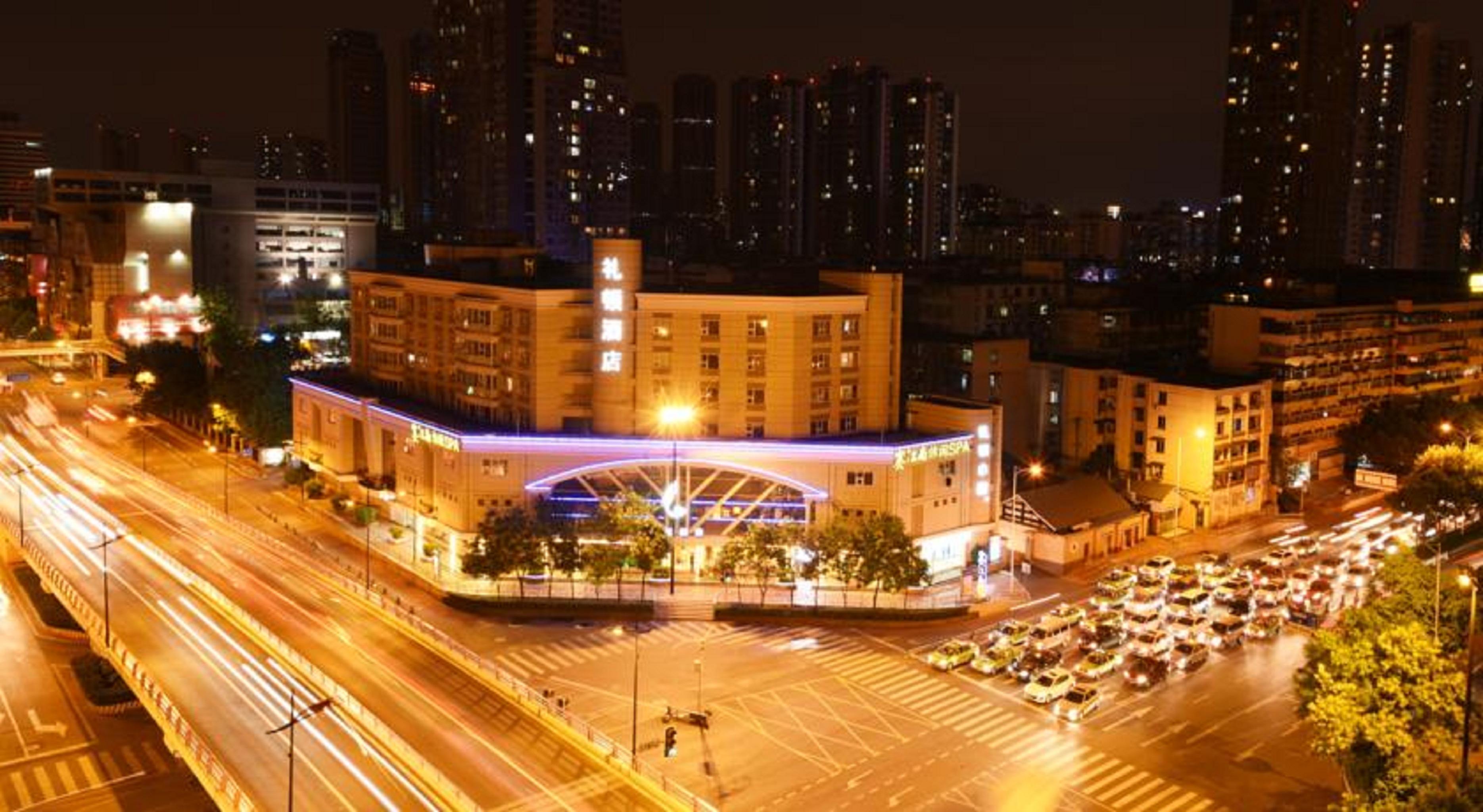 Leeden Hotel Chengdu Bagian luar foto